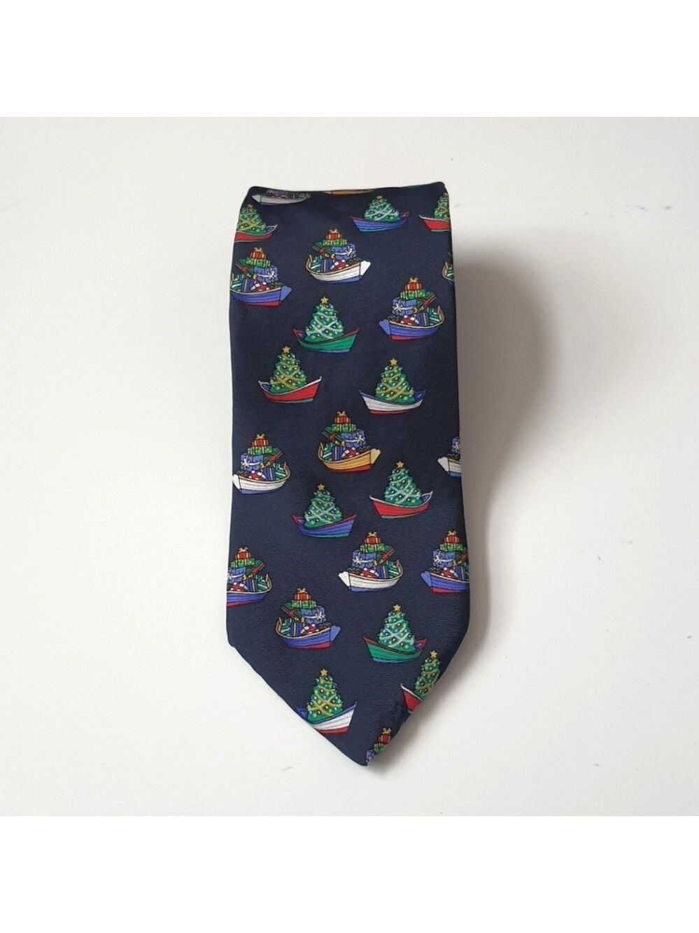 4/$12 Silk Tie - XMAS DORY Christmas Tie Alynn Neckwear  Eric Holch Made in USA